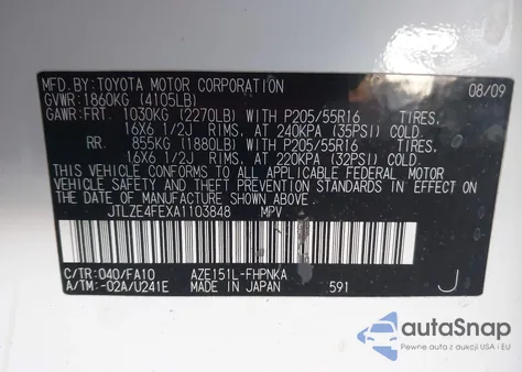 2010 Scion Xb from USA, damaged, VIN JTLZE4FEXA1103848